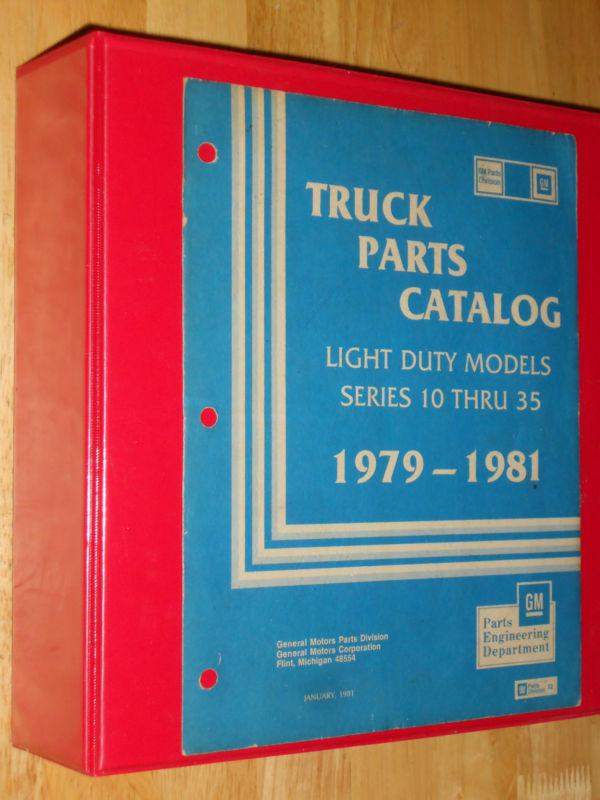 Sell 19791981 CHEVROLET & GMC TRUCK PARTS CATALOG / TEXT