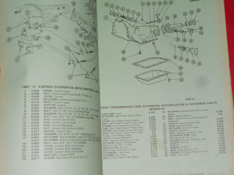 Sell 19791981 CHEVROLET & GMC TRUCK PARTS CATALOG / TEXT