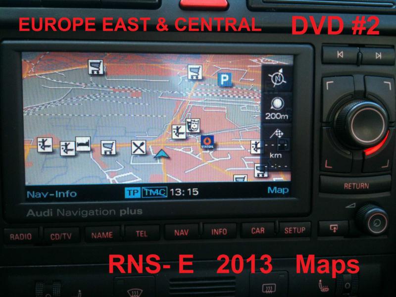 East and central europa 2013 dvd #2 audi navigation rns-e  backup disc dvd maps 