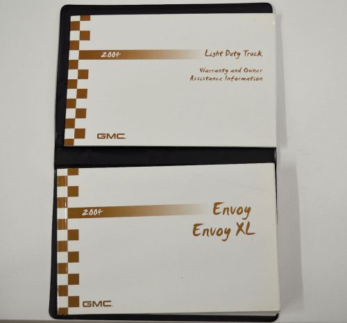 2004 gmc envoy sl sle slt envoy xl owners manual guide and case