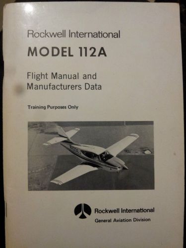 Rockwell international 112a flight manual