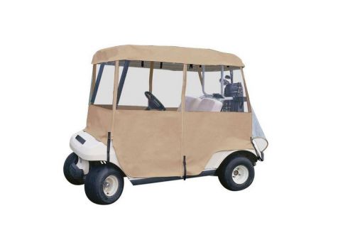 4-sided golf car enclosure, 2-person club cover cart weather protection rain