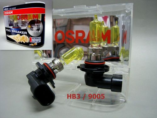 Hb3 9005 osram 12v 60w fog breaker 2600k yellow globes bulb #ewa5 x 2 pcs