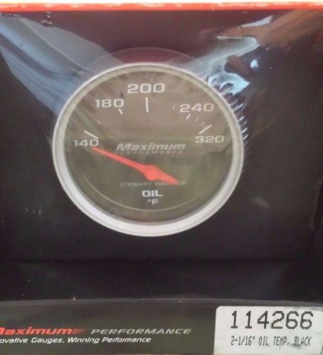 Stewart warner oil temperature maximum performance series analog gauges 114266
