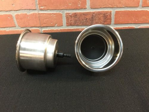 Misty harbor 1014 316l stainless steel boat drop in cup holders 2qty new