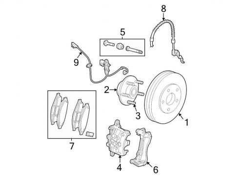 Chrysler oem  disc brake caliper 68032693aa image 4