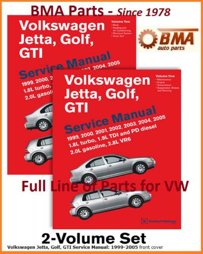 New volkswagen vw jetta golf gti 1999-2005 bentley service repair manual  # vg05