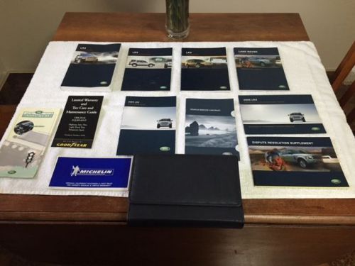 2005 land rover lr3 genuine oem owner's manual w/ navigation manual and case