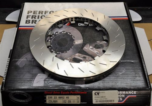 Performance friction 335.22.0052.45 bmw e90 rear rotor long slotted lh brembo