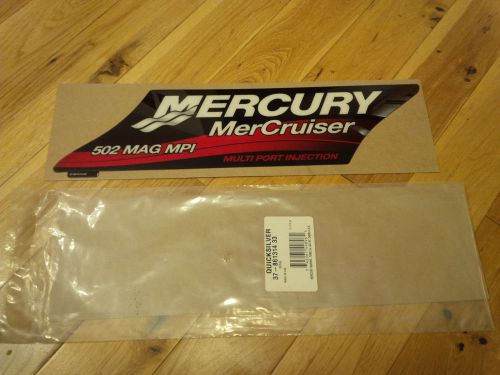 Mercury mercruiser 502 mag mpi stock plenum decal 37-861314-33 - rare