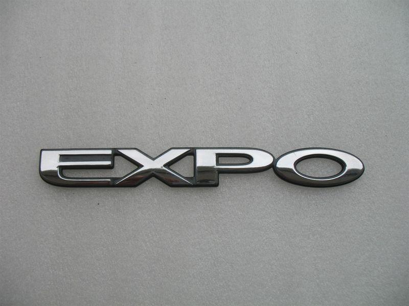1992 mitsubishi expo trunk chrome emblem decal logo badge used 92 93 94 95 96