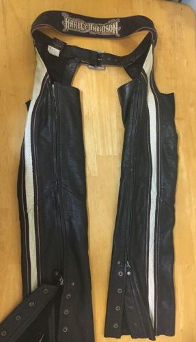 Harley davidson women's chaps small black and pink