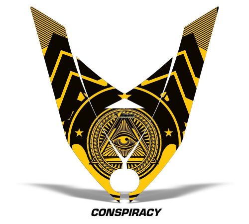 Amr racing sled hood wrap graphic decal ski-doo rev xp snowmobile 08-12 consp yl