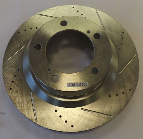 1 new jbr1309xr front right drilled/slotted brake rotor nnb ***make offer***