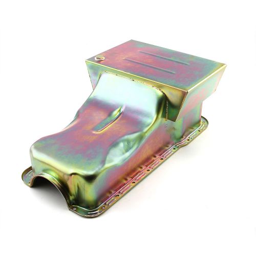 Ford sb 289 302 windosr 6qt drag front sump zinc oil pan
