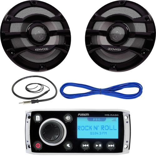 Sell Fusion Marine AUX AM FM Radio, 8" 300W Max Marine Speakers/ Wires