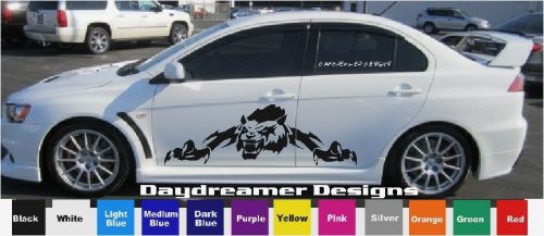 Tribal werewolf / wolf decal kit / vinyl car graphics / sticker / racing stripes