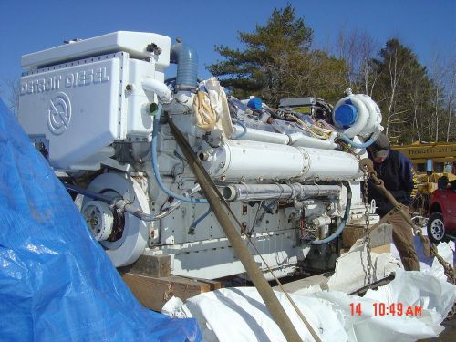 Detroit diesel 16v-92ta ddec iii marine diesel engine