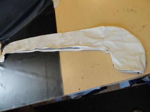 Bimini boot off white vinyl with zipper 88-1/4" x 7-3/4" marine boat