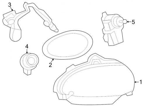 Chrysler oem  headlight wiring harness 05288909aa image 3