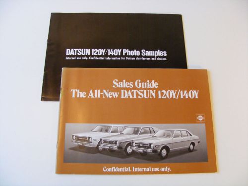 Rare datsun nissan 120y 140y dealers sales guide photo samples brochure catalog
