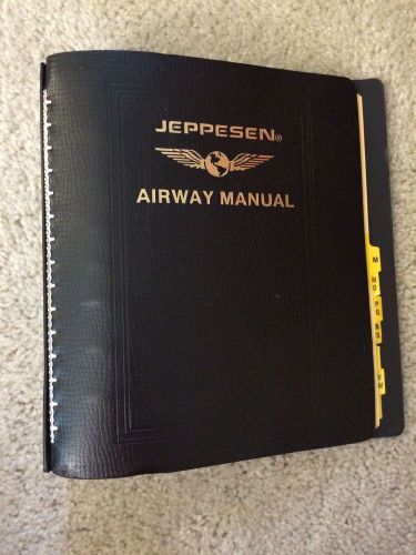Jeppesen 2&#034; leather bonded airway manual