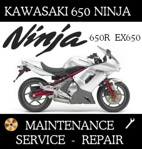 Kawasaki 650r ninja ex650 650 r service repair maintenance manual 2006 2007 2008
