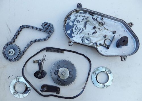 '78 '79 el tigre 6000 440 drive train chain gears sprocket cover plate case set