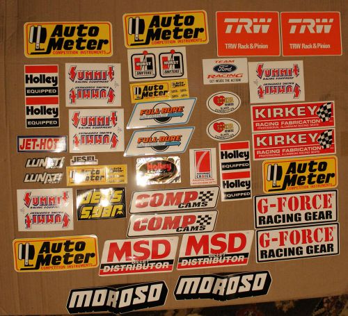 Racing sponsor and contingency decals - mixed lot