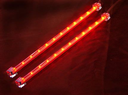 4-12&#034; universal red led neon interior light tube kit