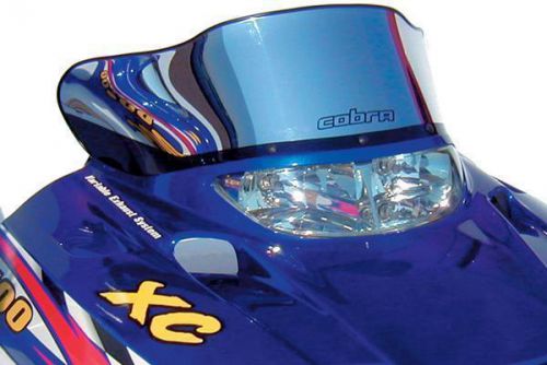 Powermadd - 11510 - cobra windshield, 8.5in. - chrome/black edge