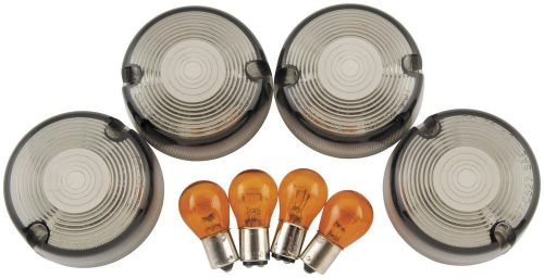 Biker's choice turn signal lens kit smoke 161032