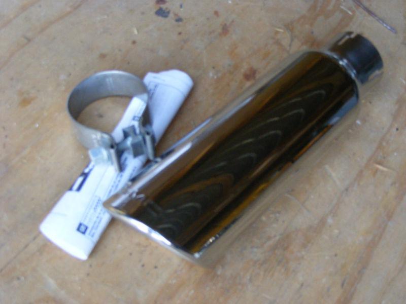 New in box gmc polished exhaust tip