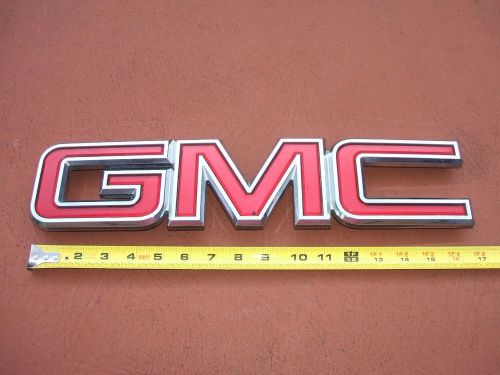 Large 17 " gmc sierra front grille grill nameplate badge emblem 2007-14 truck