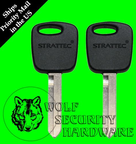 Lot of 2 ford mercury pats transponder rfid security chip key blank 692055