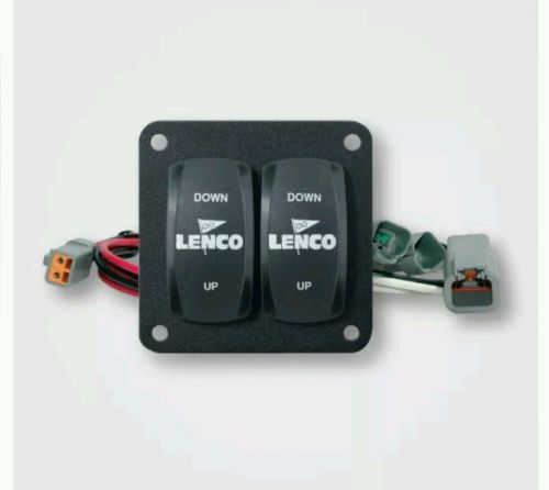 Lenco trim tab standard dual double rocker switch panel  10222-211d