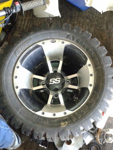 Atv tires and itp aluminum rim set bkt at-111 18x10-10