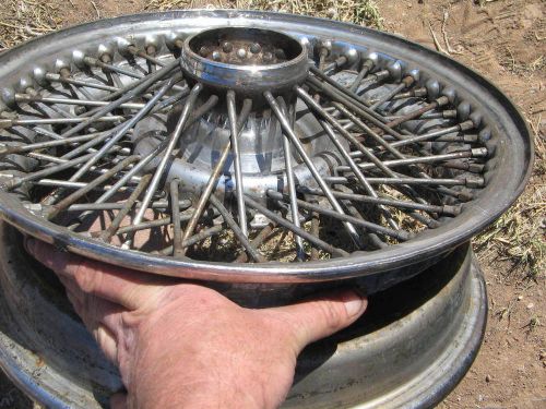 Jaguar xke wire wheel xa455c spline 72 spoke peel worldwide shipping #5 chrome