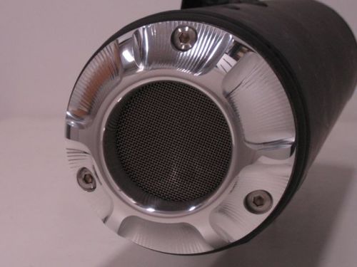 Suzuki 3d cnc exhaust tip ltz 400 lt z400 dvx &amp; kfx 400 w/ spark arrestor screen