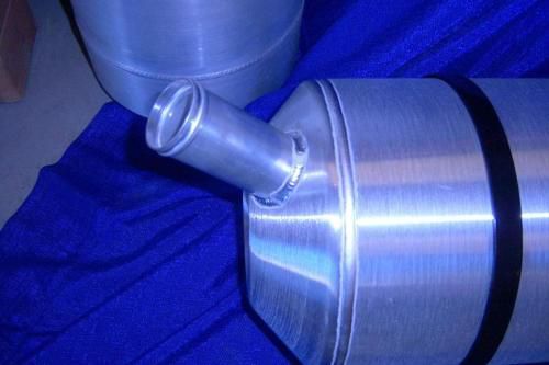 10x33 spun aluminum gas tank 11 gallons remote fill