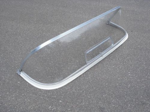 Nice 1950s/60s vintage 64&#034; boat concave windshield shell lake/larson/lonestar/et