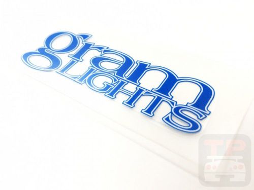 Rs11 rays gram lights wheel repair disc sticker  blue 57 models 14" 15" jdm