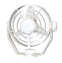 Boat marine rv turbo fan 7-5/8&#034; 12 volt 2 speed white low amp. draw