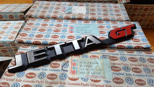 Vw jetta gt mk2 emblem rear, badge, schriftzug neu genuine vw