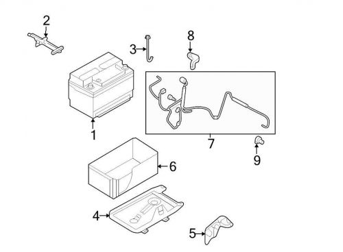 Ford oem battery hold down bolt 6e5z10756a image 3