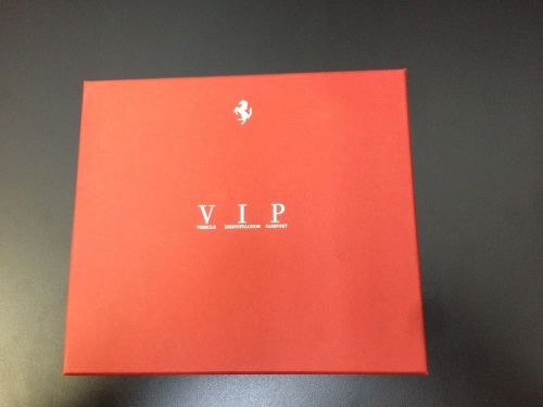 Ferrari 612 scaglietti vehicle identification passport vip 2006 pouch manual oem