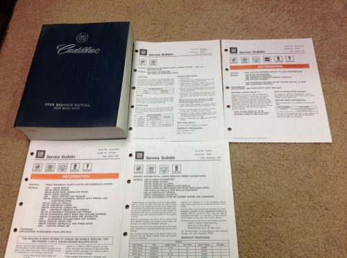 1994 gm cadillac fleetwood service repair workshop shop manual set w bulletins
