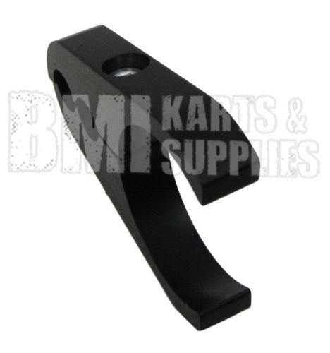Aluminum brake line clamp for 1-1/4&#034; rail tube - go kart minibike billet black