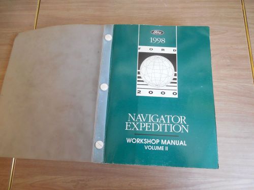 1998 ford expedition lincoln navigator factory shop service manual volume 2 only