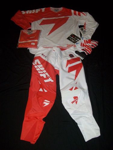Bnwt's shift racing faction skylab gear set xxl jersey's/36 pants/xl gloves,fox